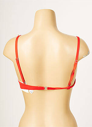 Haut de maillot de bain stretch haut soutien-gorge moulé rouge ANTIGEL femme