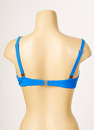 Haut de maillot de bain stretch haut soutien-gorge moulé bleu ANTIGEL femme