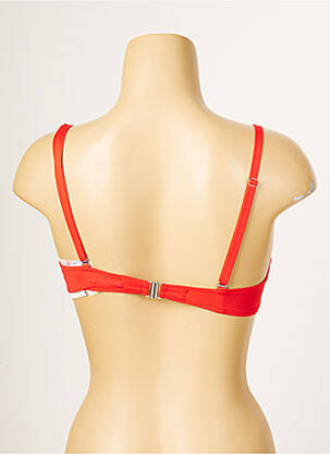 Haut de maillot de bain stretch haut soutien-gorge moulé rouge ANTIGEL femme