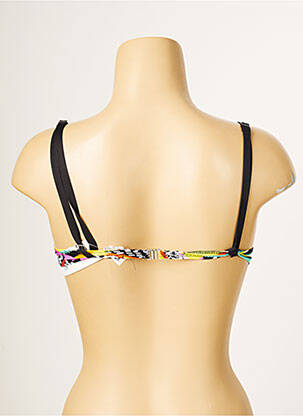 Haut de maillot de bain stretch haut soutien-gorge push-up noir ANTIGEL femme