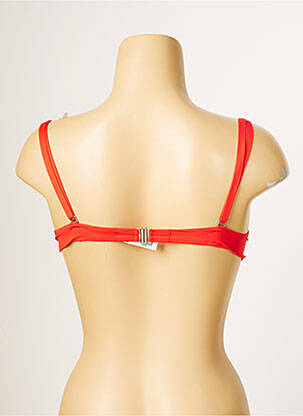 Haut de maillot de bain stretch haut soutien-gorge push-up rouge ANTIGEL femme