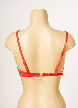 Haut de maillot de bain stretch haut soutien-gorge push-up rouge ANTIGEL femme