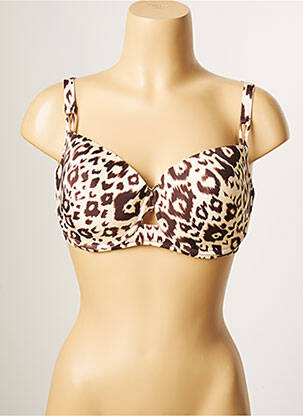 Haut de maillot de bain stretch haut soutien-gorge moulé beige ANITA femme