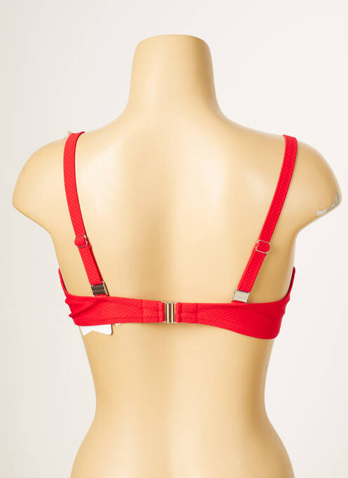 Haut de maillot de bain rouge ANTIGEL pour femme