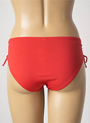 Bas de maillot de bain effet matière satinée culotte rouge ANTIGEL femme
