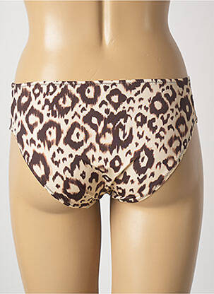 Bas de maillot de bain effet matière satinée culotte beige ANTIGEL femme