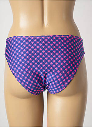 Bas de maillot de bain effet matière satinée culotte violet ANTIGEL femme