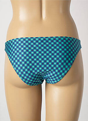 Bas de maillot de bain effet matière satinée culotte bleu ANTIGEL femme