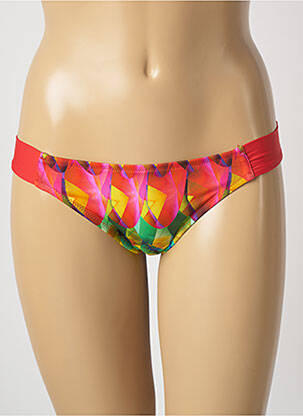 Bas de maillot de bain imprimé fantaisie culotte rouge ANTIGEL femme