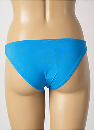 Bas de maillot de bain effet matière satinée culotte bleu ANTIGEL femme