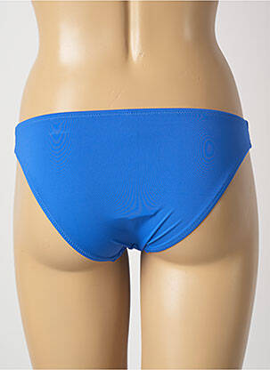 Bas de maillot de bain effet matière satinée culotte bleu ANTIGEL femme