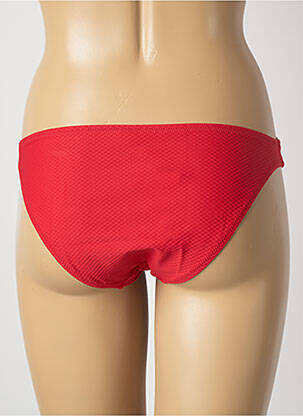 Bas de maillot de bain tissage texturé culotte rouge ANTIGEL femme