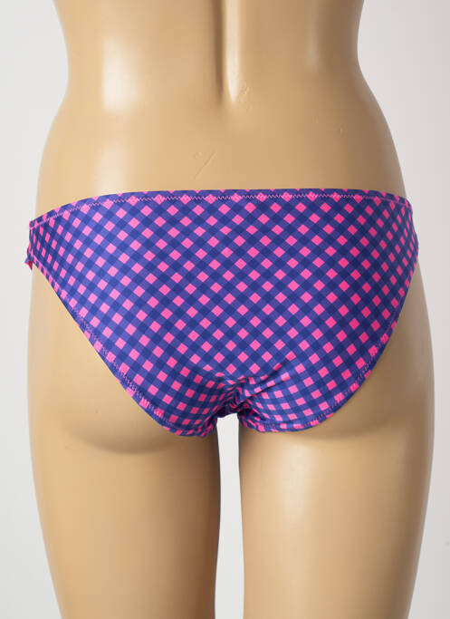 Bas de maillot de bain effet matière satinée culotte violet ANTIGEL femme
