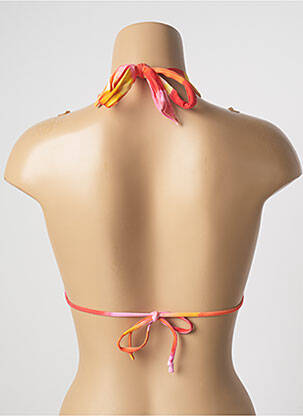 Haut de maillot de bain stretch haut triangles orange CHERRY BEACH femme
