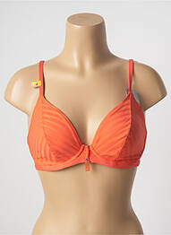 Haut de maillot de bain stretch haut soutien-gorge emboitant orange CHERRY BEACH femme