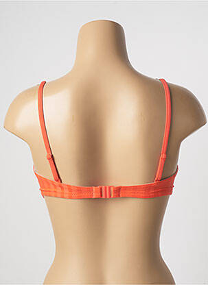 Haut de maillot de bain stretch haut soutien-gorge moulé orange CHERRY BEACH femme