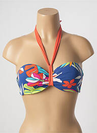 Haut de maillot de bain stretch haut soutien-gorge moulé orange CHERRY BEACH femme