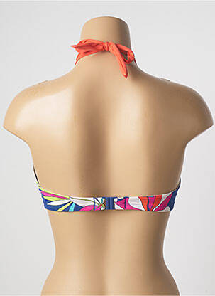 Haut de maillot de bain stretch haut soutien-gorge moulé orange CHERRY BEACH femme