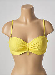 Haut de maillot de bain jaune CHERRY BEACH pour femme seconde vue