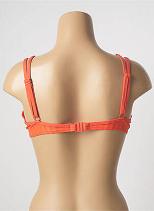 Haut de maillot de bain stretch haut soutien-gorge moulé orange CHERRY BEACH femme