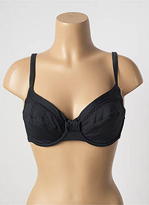 Haut de maillot de bain stretch haut soutien-gorge emboitant noir BESTFORM femme