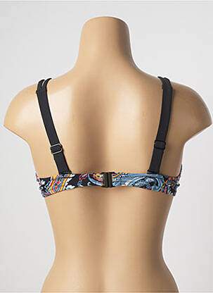 Haut de maillot de bain stretch haut soutien-gorge emboitant noir BELCOR femme