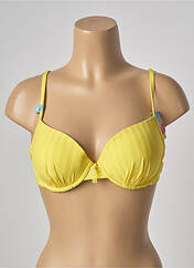 Haut de maillot de bain jaune CHERRY BEACH pour femme seconde vue