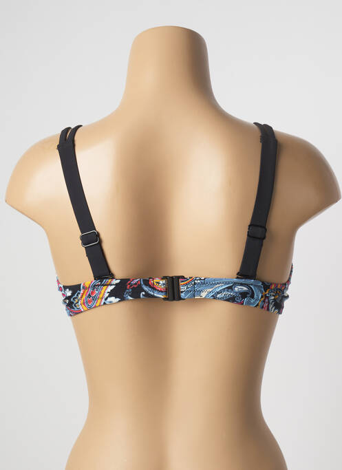 Haut de maillot de bain stretch haut soutien-gorge emboitant noir BELCOR femme
