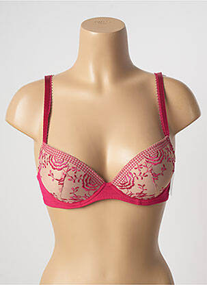 Soutien-gorge broderie haut soutien-gorge moulé rose AUBADE femme