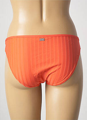 Bas de maillot de bain tissage satiné culotte orange CHERRY BEACH femme