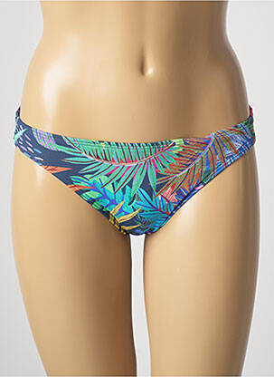 Bas de maillot de bain imprimé tie and dye culotte bleu CHERRY BEACH femme
