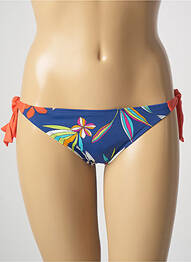 Bas de maillot de bain micro fibres bikini bleu CHERRY BEACH femme