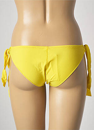 Bas de maillot de bain fermeture liens à nouer bikini jaune ANTIGEL femme
