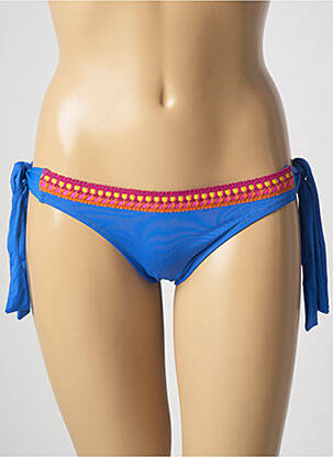 Bas de maillot de bain stretch bikini bleu ANTIGEL femme