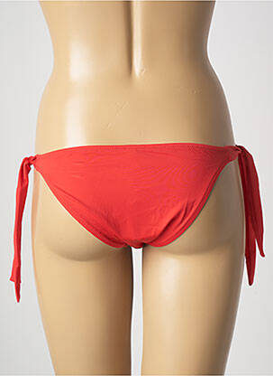 Bas de maillot de bain imprimé fantaisie bikini rouge ANTIGEL femme