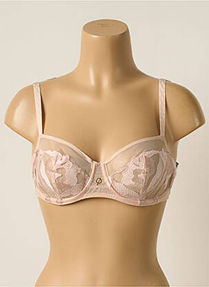 Soutien-gorge effet matière satinée haut soutien-gorge balconnet rose CHANTELLE femme