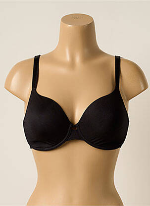 Soutien-gorge effet matière satinée haut soutien-gorge moulé noir CHANTELLE femme