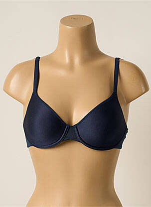 Soutien-gorge effet matière satinée haut soutien-gorge moulé bleu CHANTELLE femme