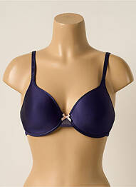 Soutien-gorge effet matière satinée haut soutien-gorge moulé bleu CHANTELLE femme