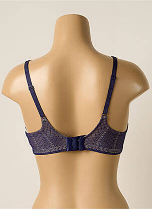 Soutien-gorge effet matière satinée haut soutien-gorge moulé bleu CHANTELLE femme