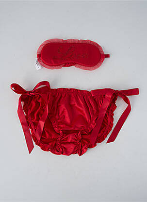 Culotte tissage satiné rouge PASSIONATA femme