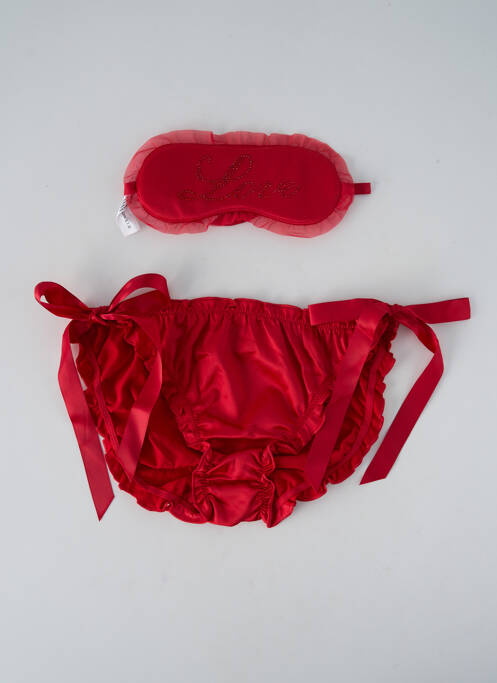Culotte tissage satiné rouge PASSIONATA femme