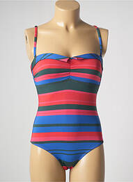 Maillot de bain 1 pièce bretelles élastiquées amovibles haut bandeau bleu SIMONE PERELE femme