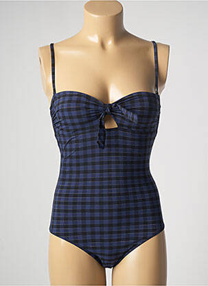 Maillot de bain 1 pièce bretelles élastiquées amovibles haut soutien-gorge moulé bleu SIMONE PERELE femme