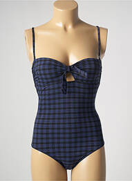 Maillot de bain 1 pièce bretelles élastiquées amovibles haut soutien-gorge moulé bleu SIMONE PERELE femme