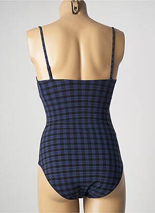 Maillot de bain 1 pièce bretelles élastiquées amovibles haut soutien-gorge moulé bleu SIMONE PERELE femme