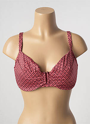 Haut de maillot de bain stretch haut soutien-gorge emboitant rose SIMONE PERELE femme