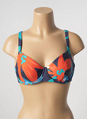 Haut de maillot de bain stretch haut soutien-gorge emboitant orange SIMONE PERELE femme