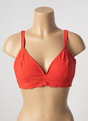 Haut de maillot de bain stretch haut soutien-gorge emboitant orange SIMONE PERELE femme