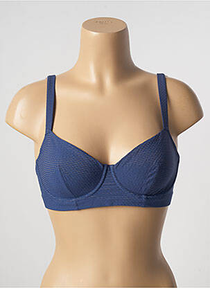 Haut de maillot de bain stretch haut soutien-gorge emboitant bleu SIMONE PERELE femme